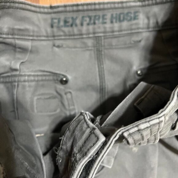 Duluth Trading Flex Fire Hose Pants Size 30x30 Slim Fit Cargo Work Pants Gray - Picture 5 of 8